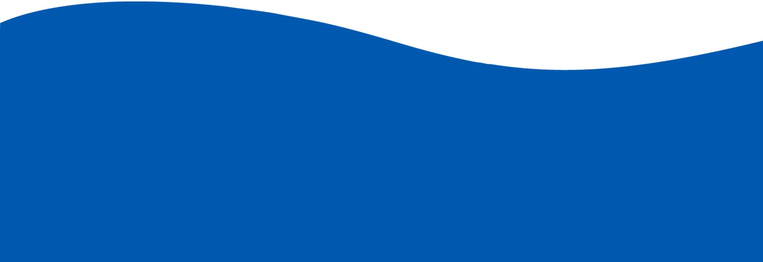 A graphic with a smooth, blue wave shape occupying the bottom portion—curving upward toward the top left—against a white background above, ideal for vet or veterinarian branding.